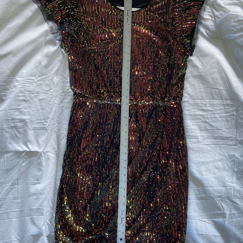 GRACE KARIN Women's Sparkly Cocktail Holiday Cap Sleeve Evening Shift Dress SZ L - Picture 16 of 17